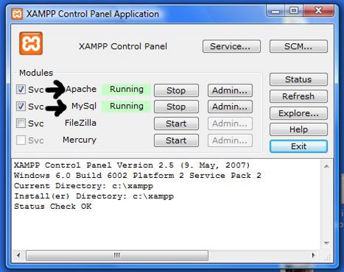 Press the top two buttons.