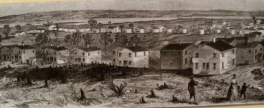 Freedmen's village in Arlington, VA (now Arlington National Cemetery)