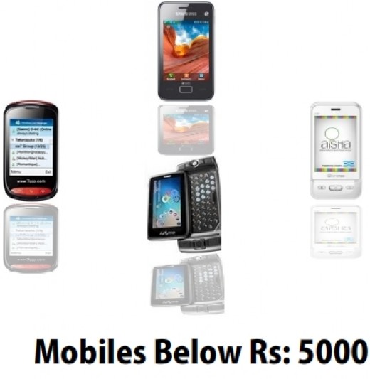 Mobile phones below 5000