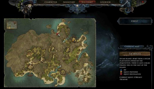 Risen 2 Find O'Brian's Treasure using the treasure map
