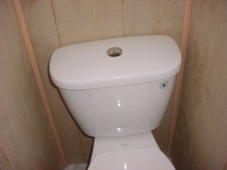 Duel Flush Water Saver Toilet Installed