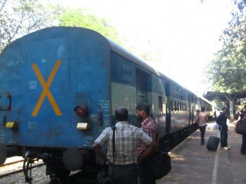 Back side Nilambur Train and station