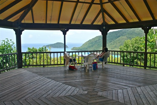 St. John Island has hundreds of condos, hotels and resorts with stunning views of the Caribbean.