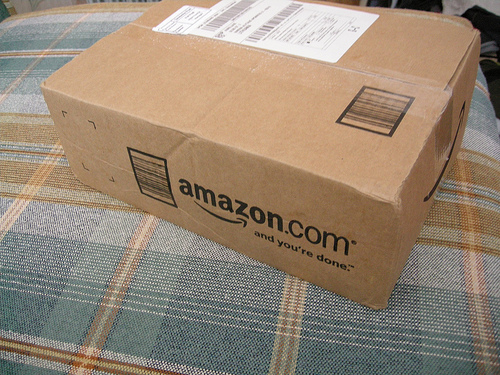 How exciting when a package arrives from amazon.com!