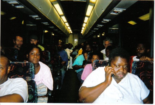 We were on a bus bound to ???????