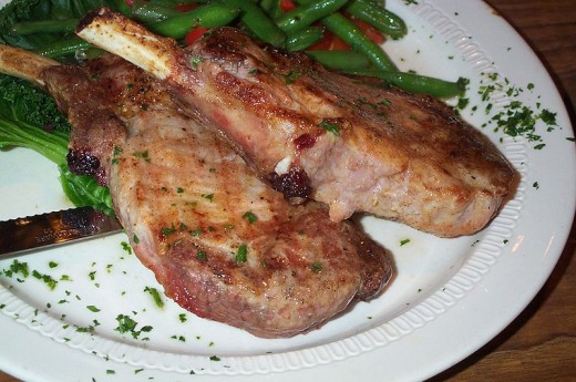 Bone In Pork Chops Like The Ones In This Photo Are The Most Delicious Pork Chops Ever.