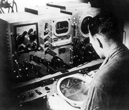 An early radar display.
