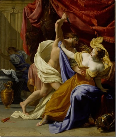 "The Rape of Tamar" by Eustache Le Sueur (1616-1655) on display at the Metropolitan Museum of Art, NY