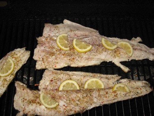 This grilled fish had just been caught. Now that's fresh!