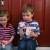 A little chilly outside - eating their Eton Mess. A little chilly outside - eating their Eton Mess.