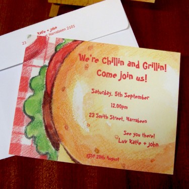 Simple BBQ invitation