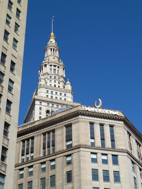 Cleveland's Horseshoe Casino, in the shadow of the Terminal Tower
