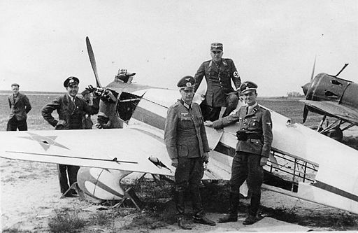 Germans inspecting Russian planes. The plane in the front is Yakovlev UT-1 and the one in the back is Polikarpov I-16