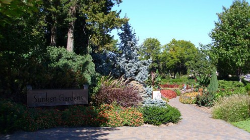 Sunken Gardens in Lincoln, NE.