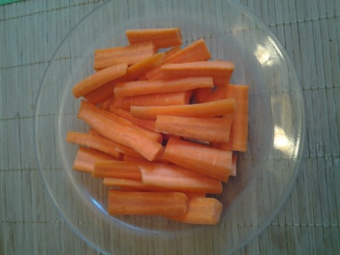 Fresh Carrot Sticks