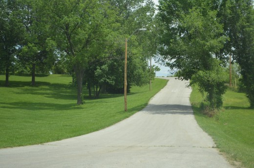 Road to Nowhere - view from the back window.