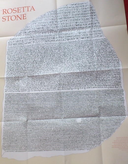 Inscription on Rosetta Stone