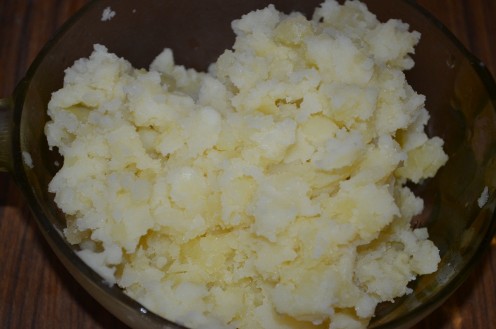 mash the Potatoes, using hand