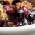 Close up of lueberry dump cake Close up of lueberry dump cake