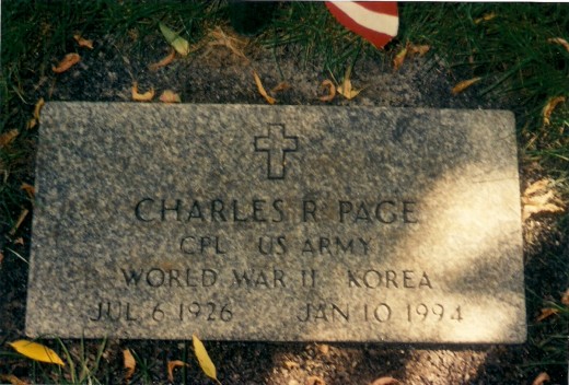 My father's gravestone in the veteran's cemetery.