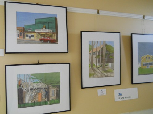 Arlene Matzkin's paintings on exhibit at The Children's Beach House 5/12/12.