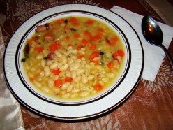 My Mother's Cooking - Two Bean Soup with Tomatoes and Dumplings