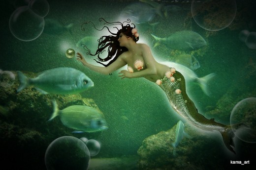 The little mermaid by Kama Art