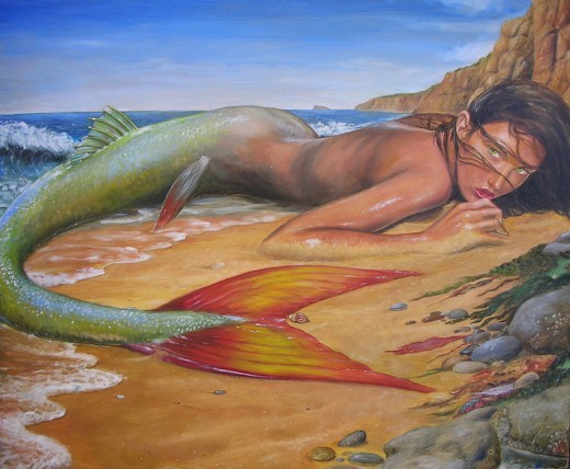 Beached Mermaid Fin by dashinvaine