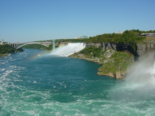 The American Falls and Niagara River