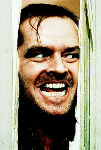 A most iconic Jack Nicholson gone mad.