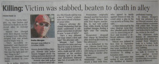 Picture of the article continued, in newspaper.