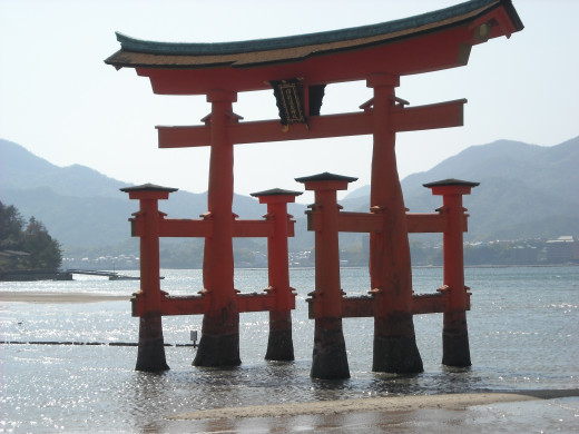 The floating "torii" of Itsukushima.