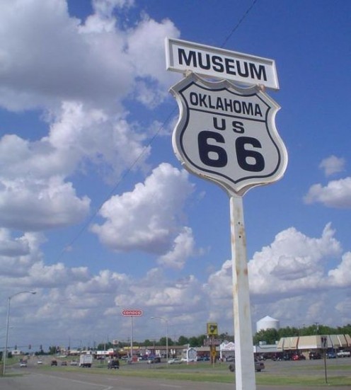 A Route 66 Museum stands in Clinton, just west of Oklahoma City.
