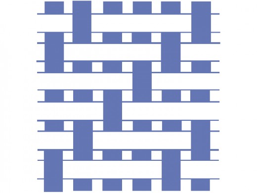 Try different weaving techniques instead of one under - one over. The twill weave, used in denim, consist of one under and two over. 
