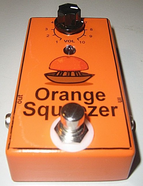 The Dan Armstrong Orange Squeezer Guitar Compressor