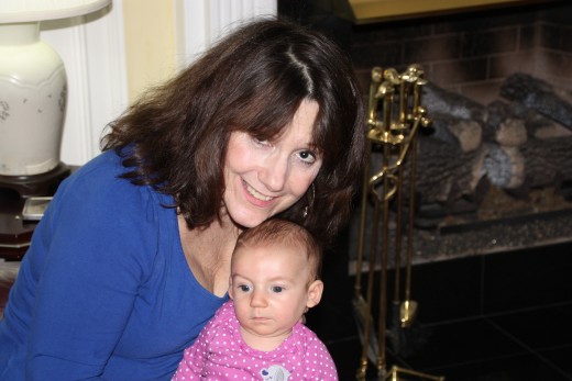 Me with my sweet granddaughter