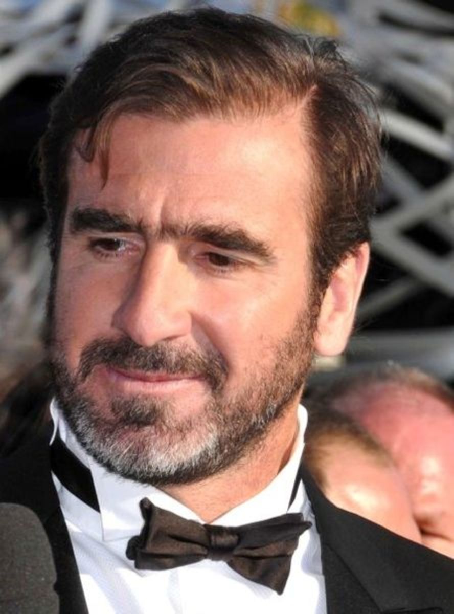 Eric Cantona- the mercurial Frenchman who helped to inspire Manchester United to their first league title in 26 years.