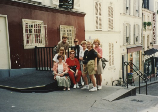 Arriving at the top of Montmartre!