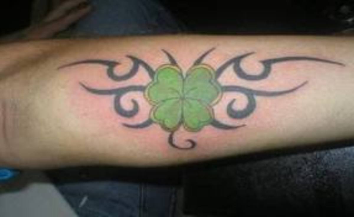 Four Leaf Clover Tattoo Designs And Meanings Four Leaf Clover Tattoo Ideas Hubpages