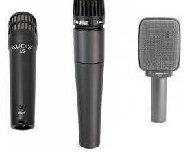 The Audix i5, the Shure SM 57 and the Sennheiser e 609.