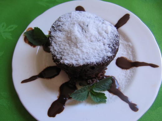 3 Minute Microwave chocolate cake
