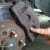 Brake pads are housed in the caliper