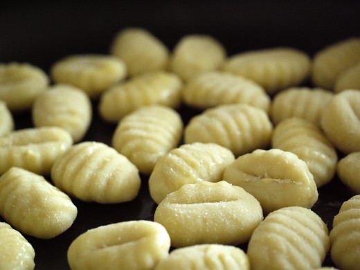 Gnocchi Ready to Go Into the Oven.