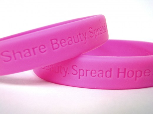 Breast cancer hope bands
