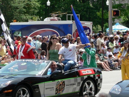 All 33 drivers ride in the 500 Festival Parade on Race Weekend.