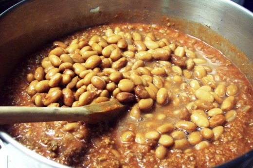 Add the pinto beans.