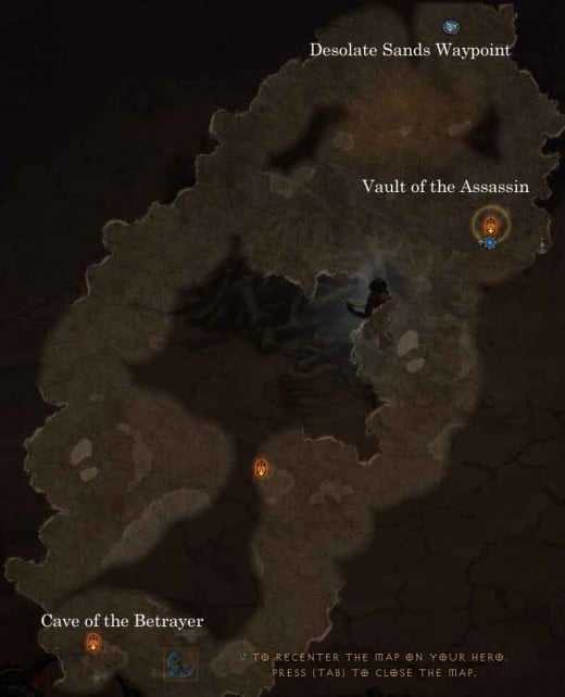 Diablo 3 Desolate Sands Map for this particular hero