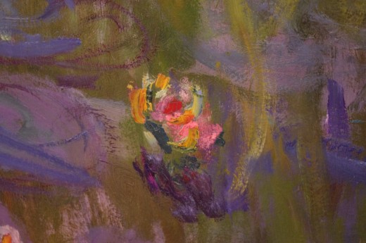 Close up detail of "Water Lilies"