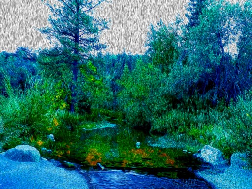 The "brush strokes" were set for a heavier effect in this photo, to add drama to the composition.