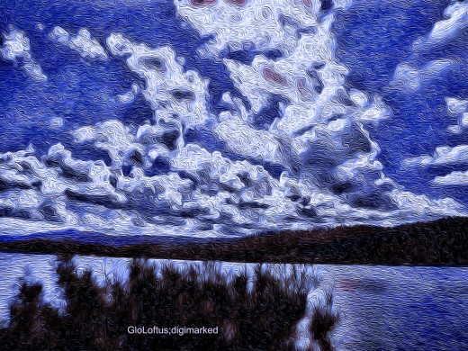 Using a blue photo filter, I played with this one until I made it as intense and stormy as possible. 